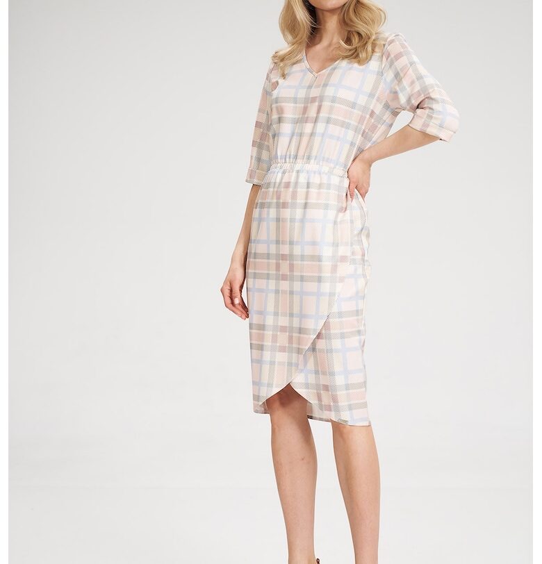 Рокля  M702 - ежедневна - къс ръкав - полиестер Figl