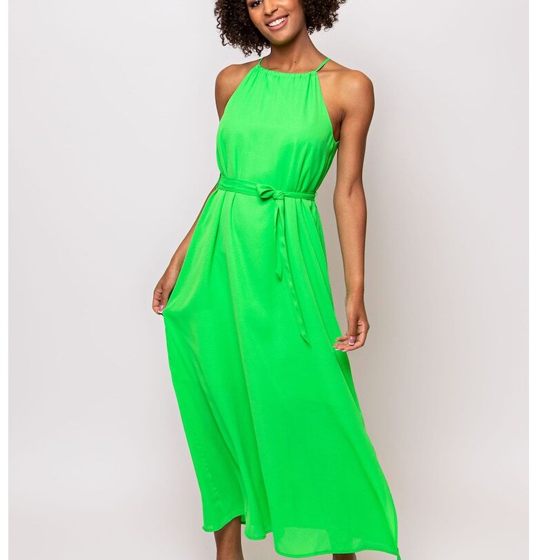 Рокля Velia с презрамка на врата - Светлозелен Heavy Tools