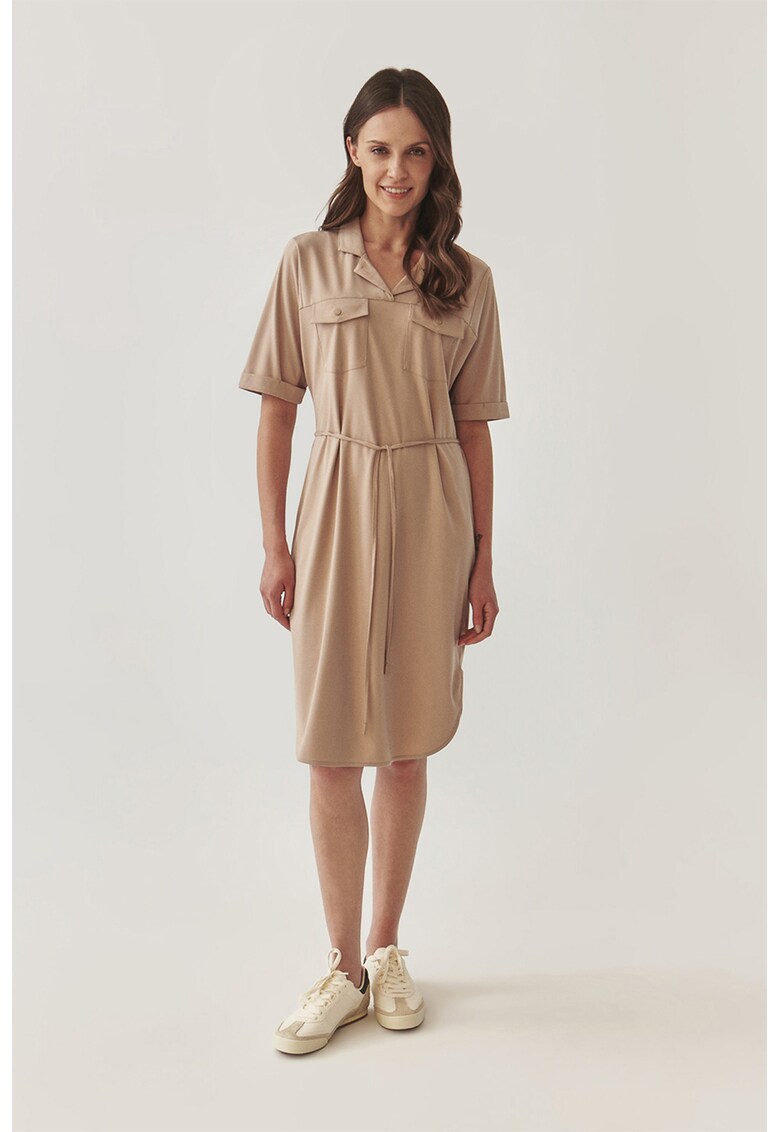 Рокля Zoya с връзка - Бежов Tatuum