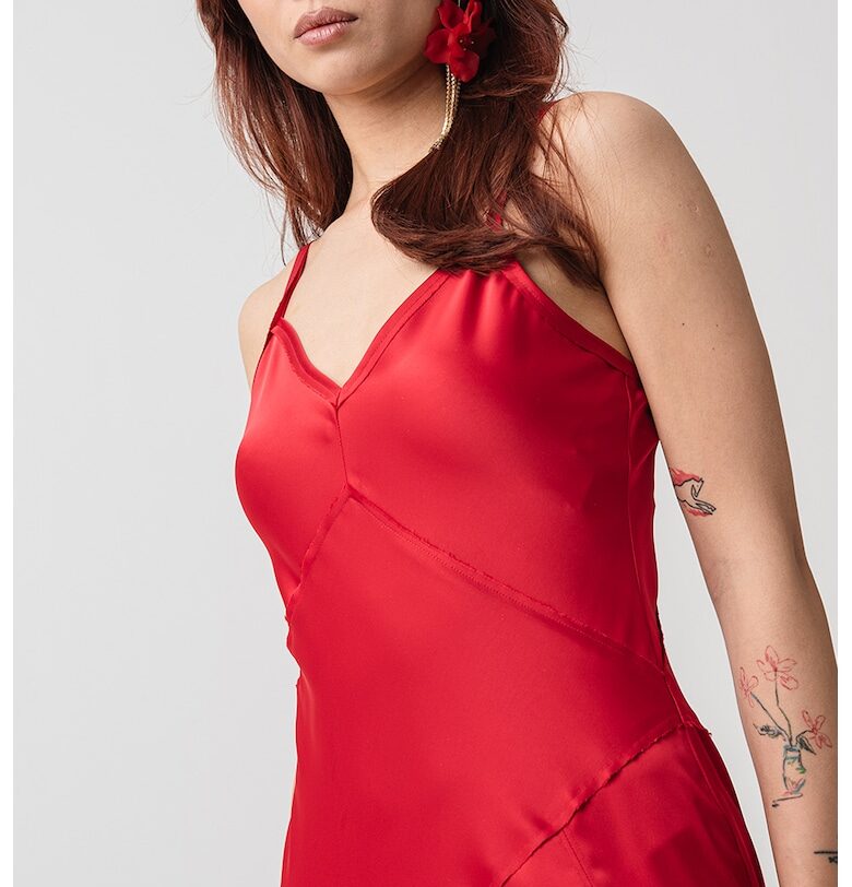 Рокля - Аленочервен MaxCo