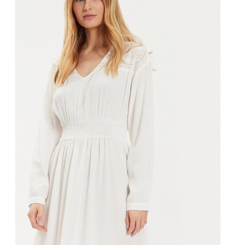 Рокля - Вила - 99730 - Вискоза - Екрю Vila