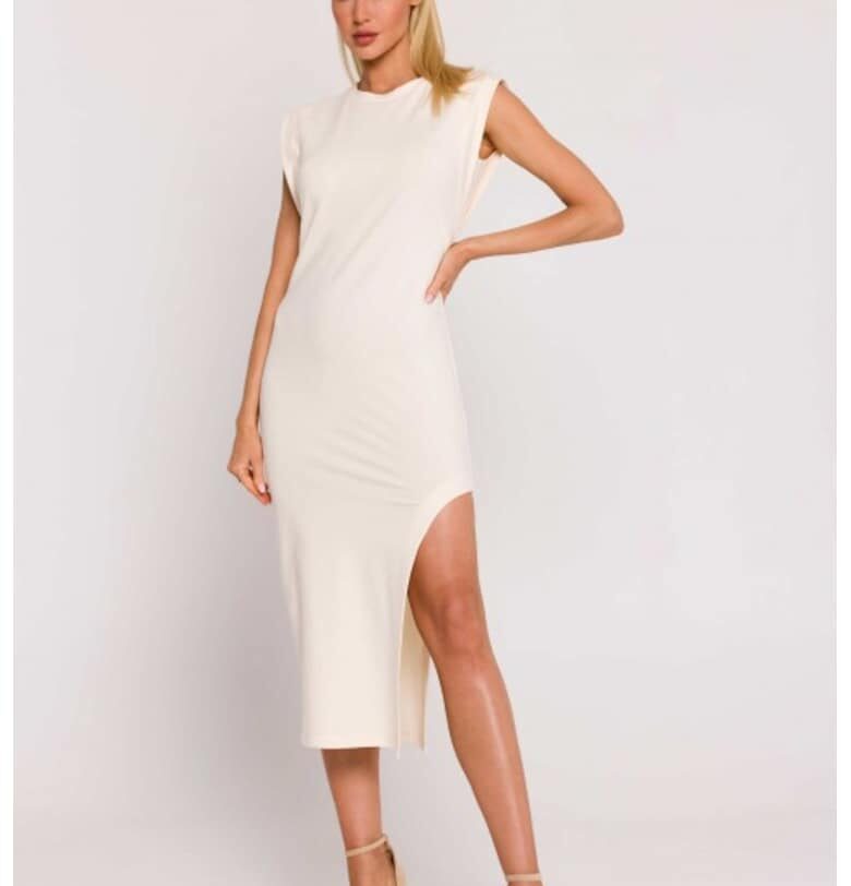 Рокля  Лилав - XXL - Крем MOE