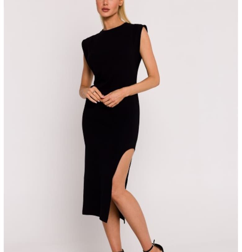 Рокля  Лилав - XXL - Черен MOE