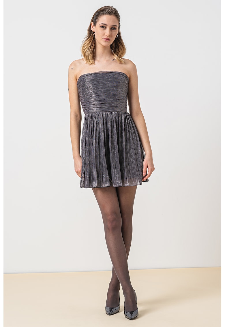 Рокля без презрамки Cicladi - Сребрист MaxCo