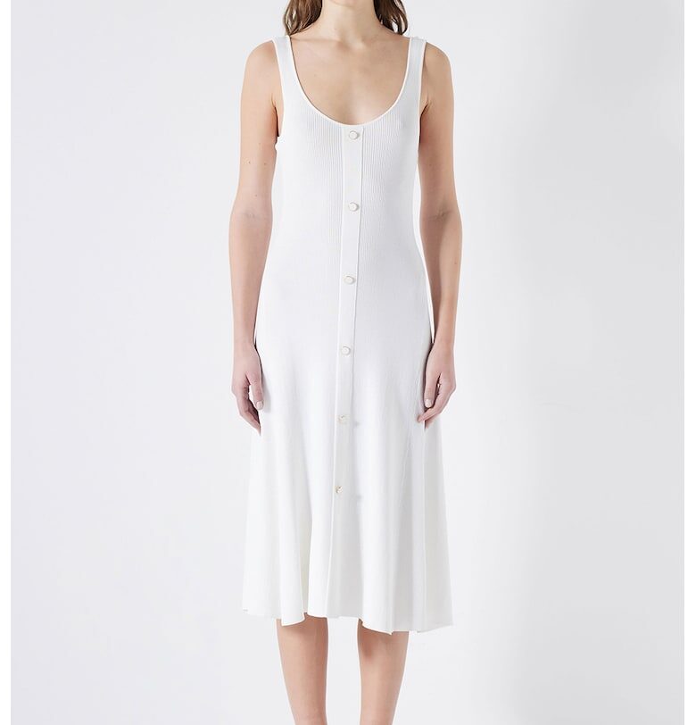 Рокля без ръкави - Бял Ipekyol