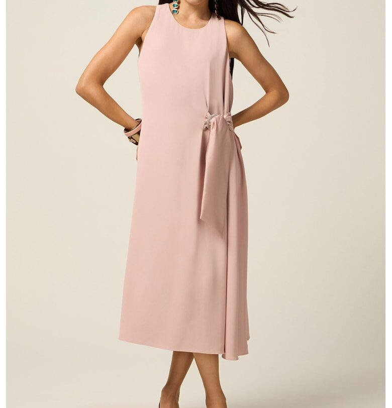 Рокля без ръкави - Пастелнорозов Oltre