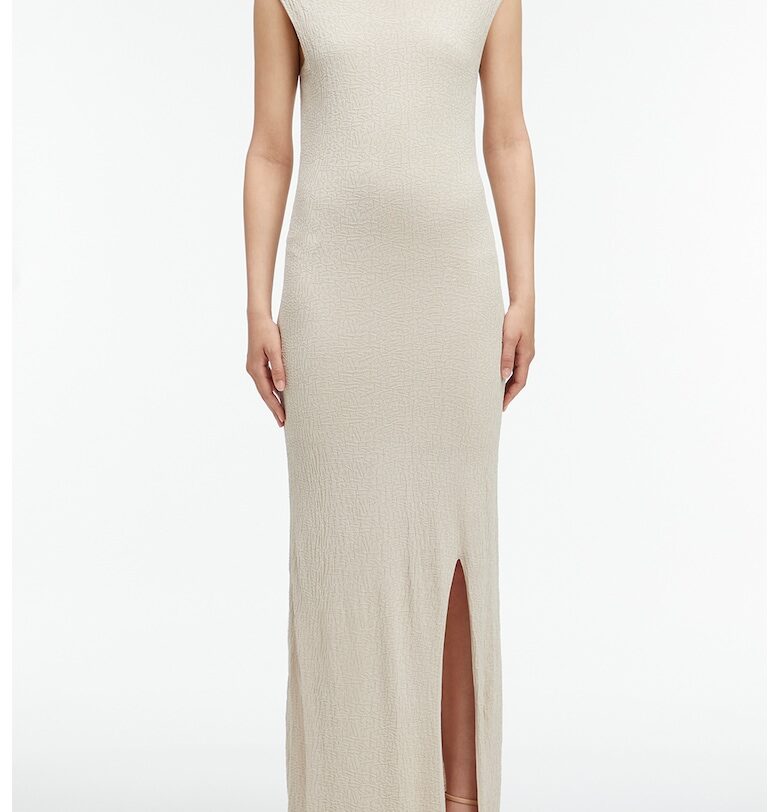 Рокля без ръкави - Светло бежово CALVIN KLEIN