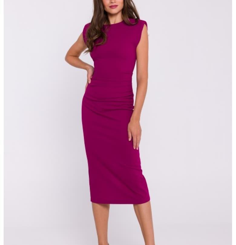 Рокля без ръкави  Тъмновиолетов Stylove