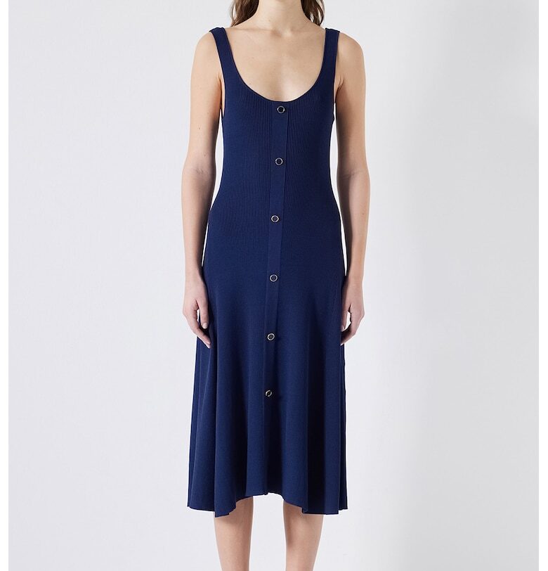 Рокля без ръкави - Тъмносин Ipekyol