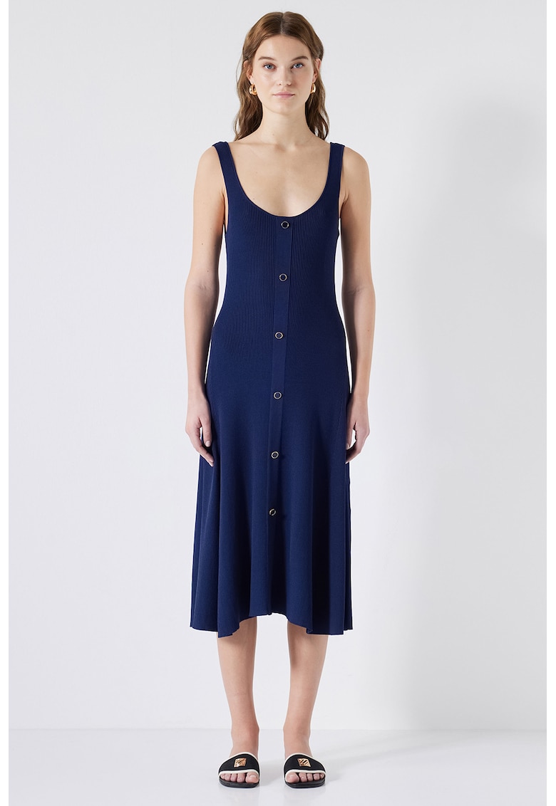 Рокля без ръкави - Тъмносин Ipekyol