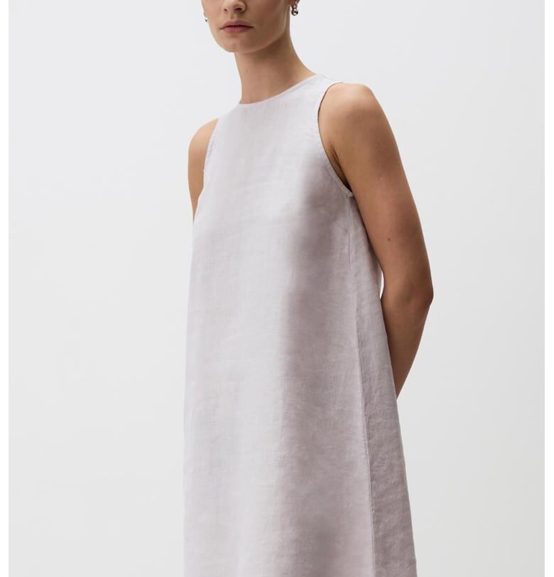 Рокля без ръкави от лен - Лилав JIMMY KEY