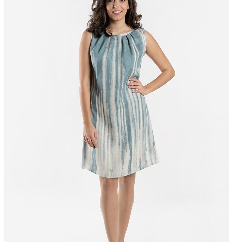 Рокля без ръкави с лен SILVY ROWSON