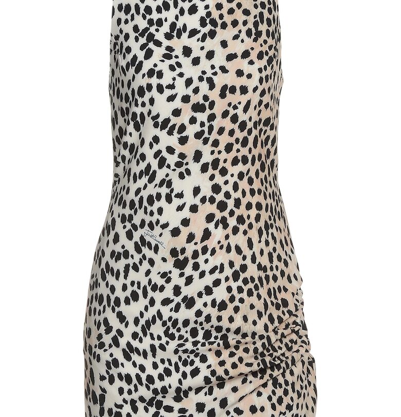 Рокля без ръкави със застъпен дизайн - Черен/Бежов JUST CAVALLI