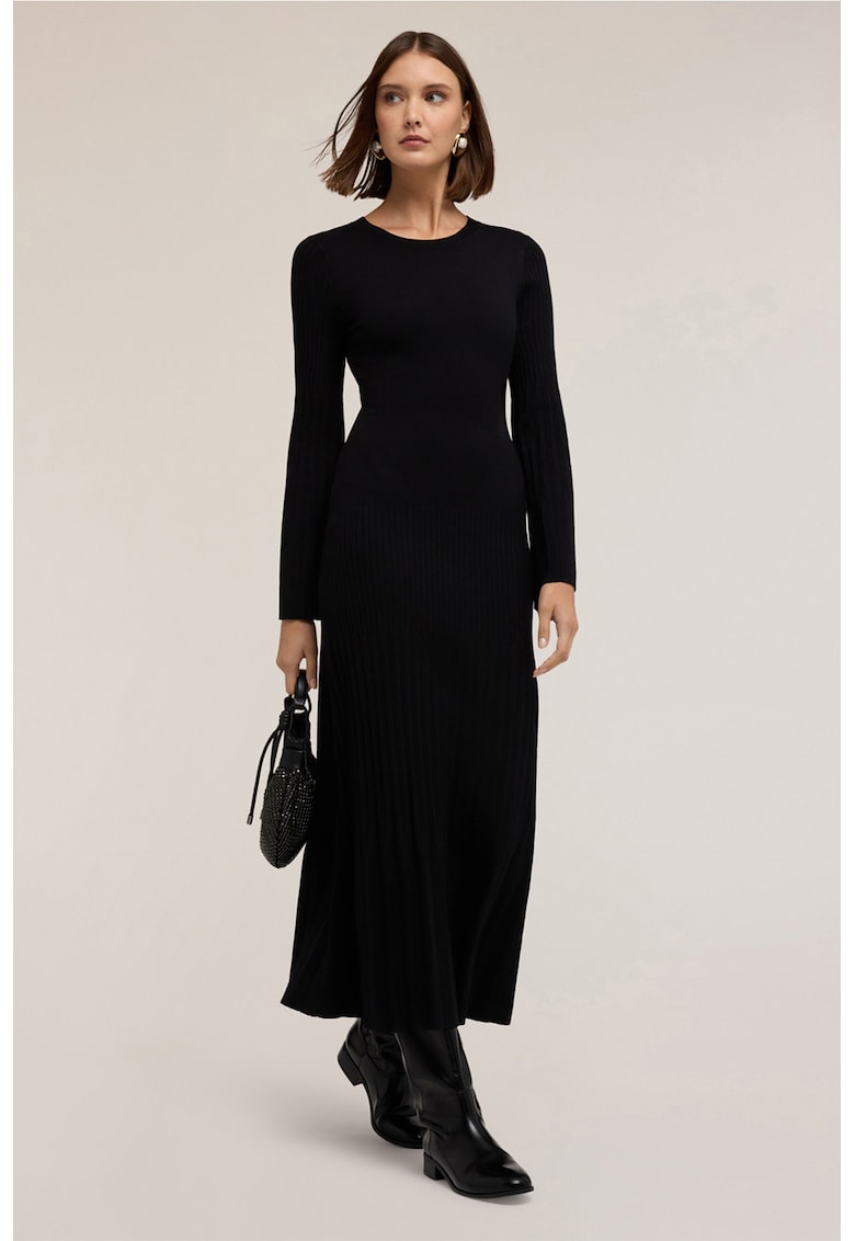 Рокля-блуза с овално деколте - Черен Motivi