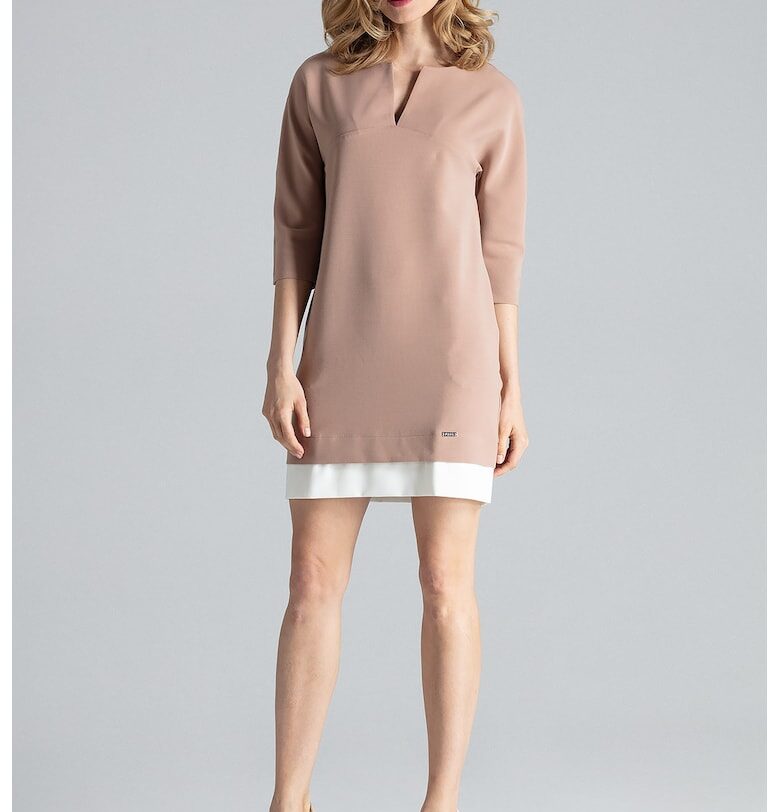 Рокля  елегантна - с джобове - полиестер Figl