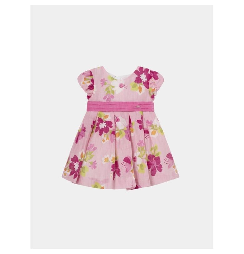 Рокля за момиче -  12846 - Розова - Лен Mayoral