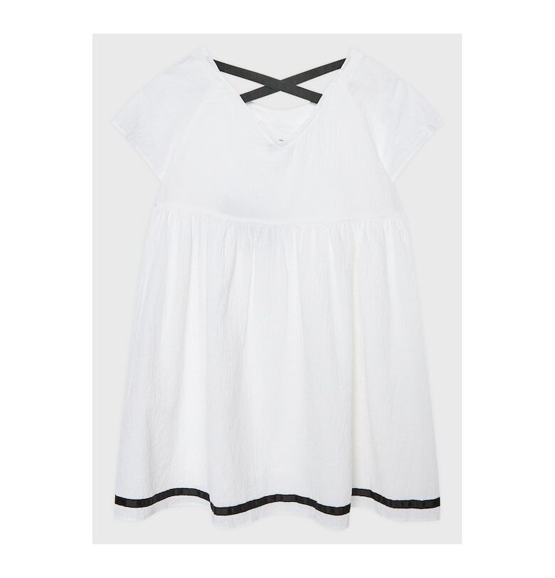 Рокля за момиче -  301771609 - Памук - Бяла United Colors of Benetton