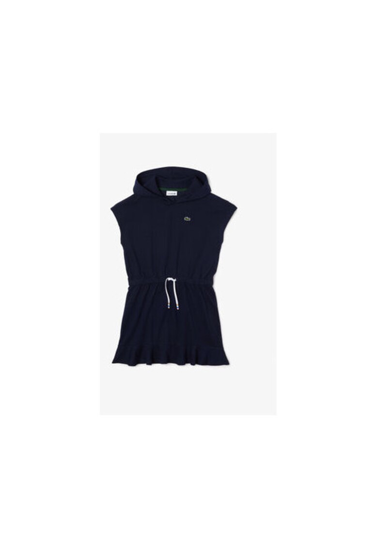 Рокля за момиче - 302363667 - Памук - Син - Син Lacoste