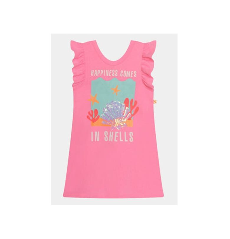 Рокля за момиче -  303640033 - Полиестер/Памук - Розова BILLIEBLUSH