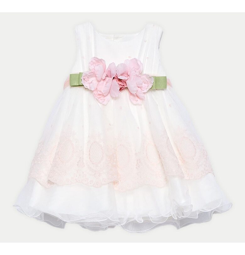 Рокля за момиче Abel Lula - 5004 - Полиестер - Екрю Abel and Lula