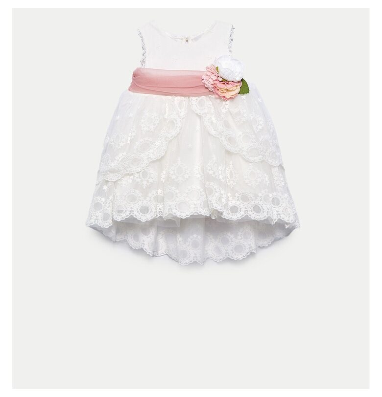 Рокля за момиче Abel Lula - 5012 - Полиестер/Памук - Бяла - Бял Abel and Lula