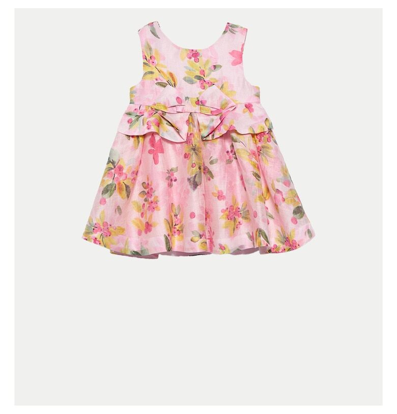 Рокля за момиче Abel Lula - 5018 - Лен/Полиестер - 1 година - Многоцветна - Многоцветен Abel and Lula