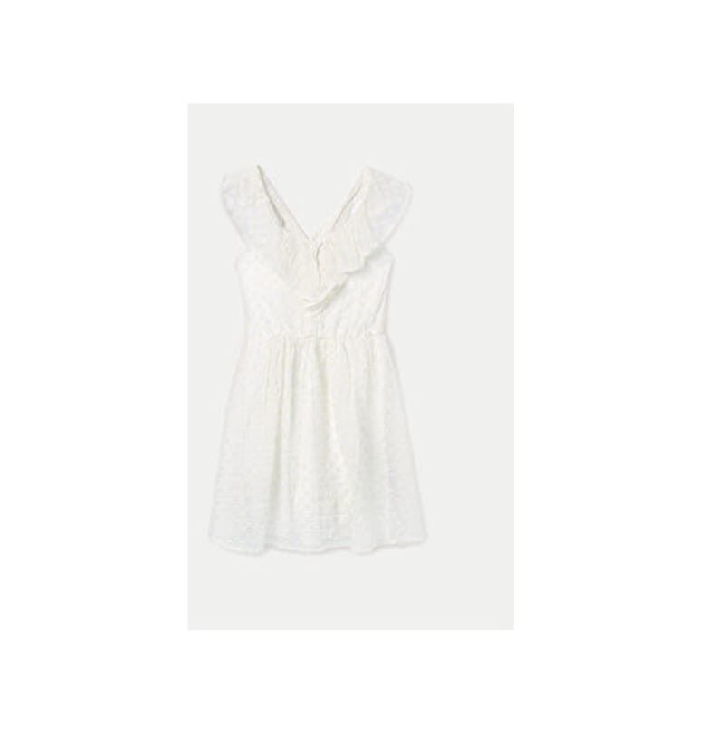 Рокля за момиче - Майорал - 304014567 - Памук/Полиестер - Бяла - Бял Mayoral