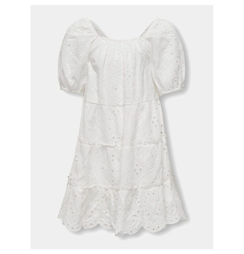 Рокля за момиче - Само за деца - 82511 - Памук - Бяла Kids Only