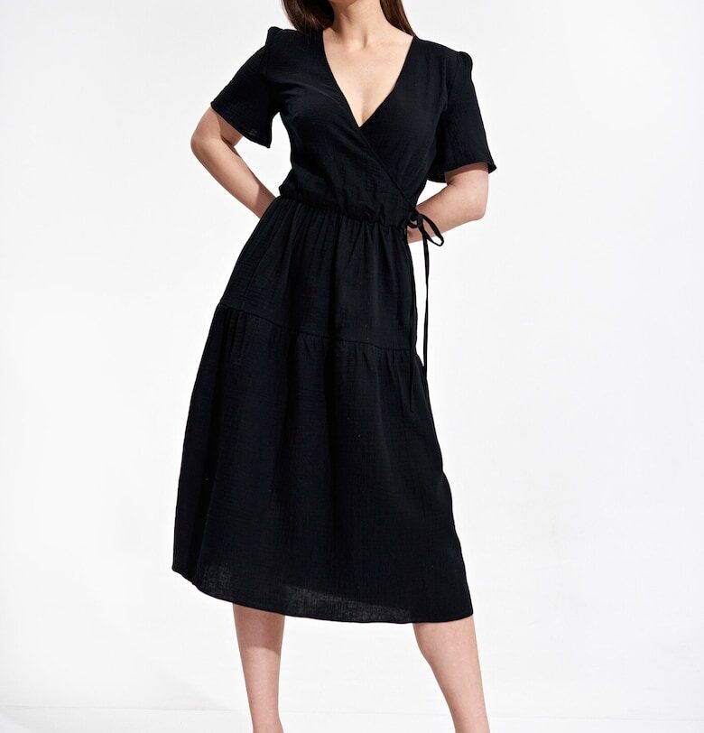 Рокля  модел M872 - памук - черна Figl