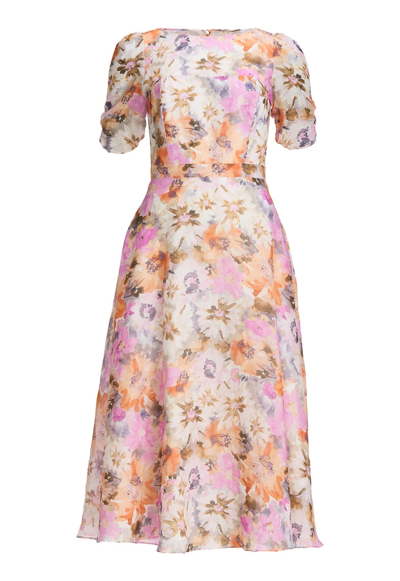 Рокля модел SWING-5AJ02300 - многоцветна - 100% рами - Многоцветен Swing