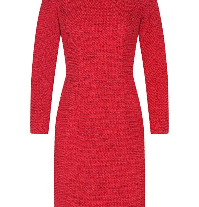 Рокля от туид с цип DiKa