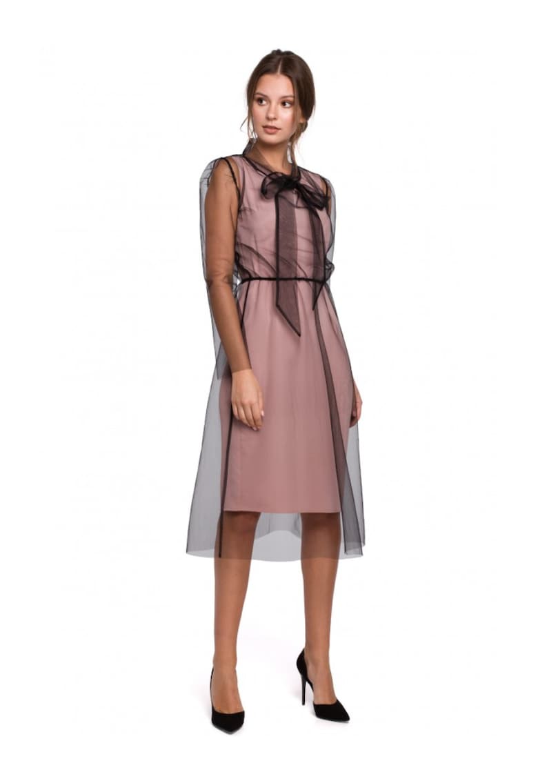 Рокля от тюл с връзка на врата - Син Makover