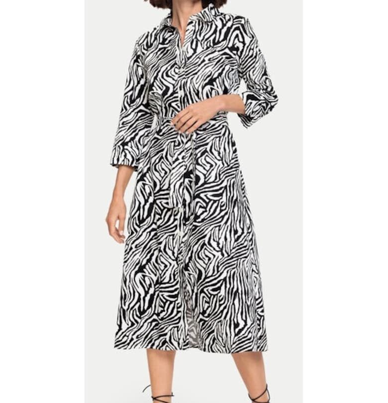 Рокля -  памук - черно - Черен Olsen