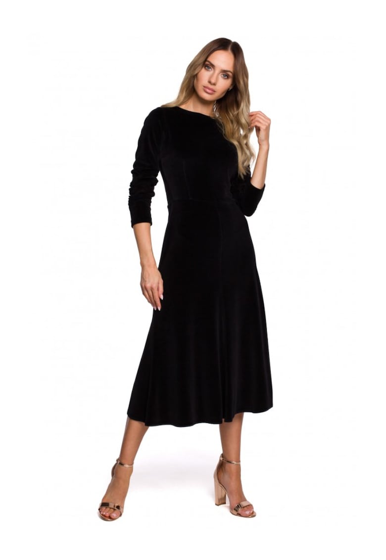 Рокля памук/полиестер - Черен MOE