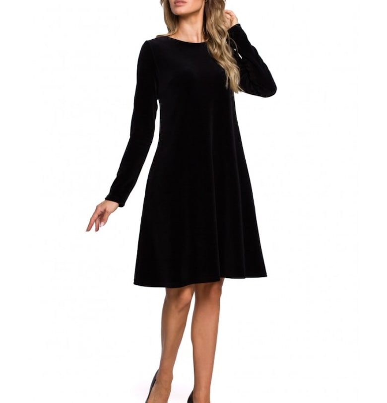 Рокля -  памук/полиестер - зелена - Черен MOE