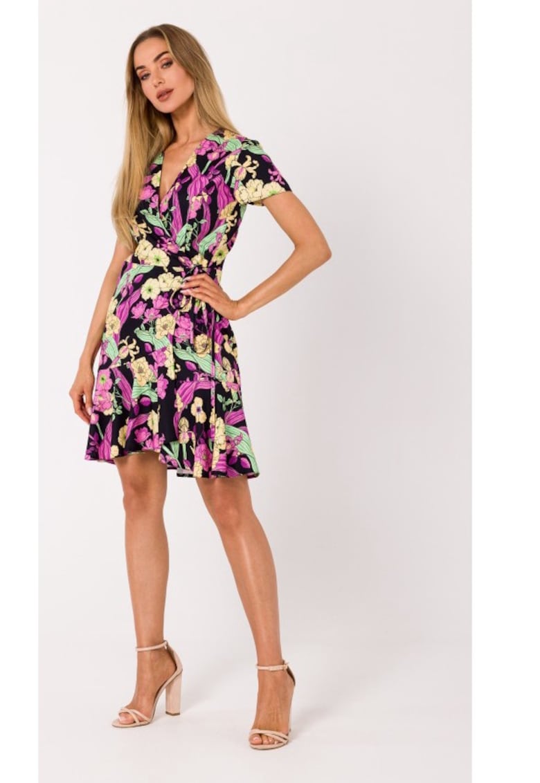 Рокля плик с връзка отстрани - модел 1 - М MOE