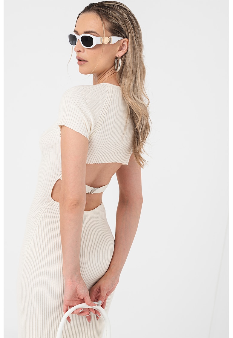 Рокля по тялото Teruel с отвор на гърба - Бял MaxCo