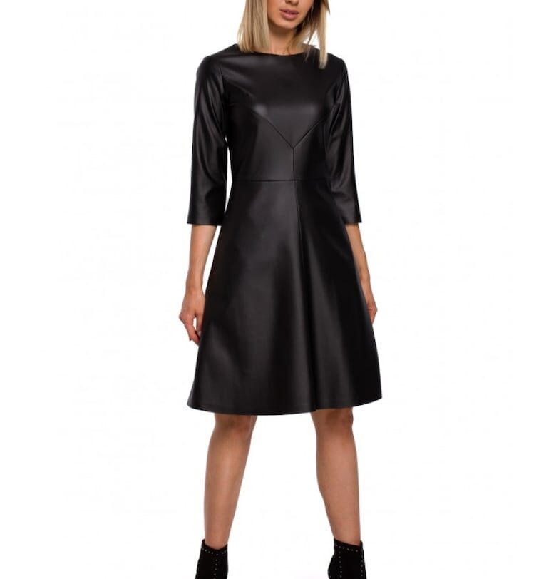 Рокля - полиестер - черно MOE