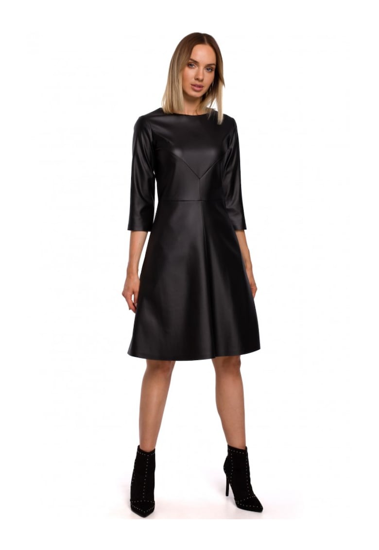 Рокля - полиестер - черно MOE