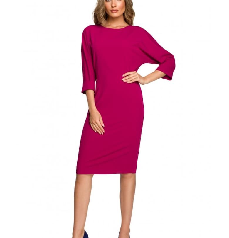 Рокля -  полиестер/вискоза/еластан - - Слива Style