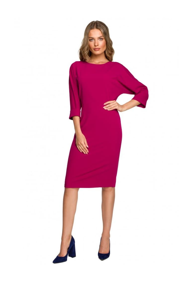 Рокля - полиестер/вискоза/еластан - - Слива Style