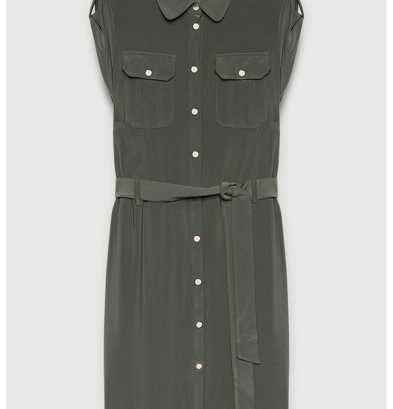 Рокля-риза с колан - Каки Fiorella Rubino