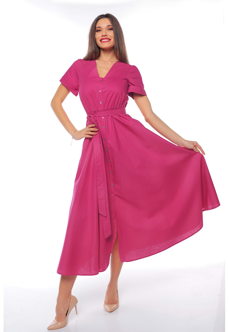 Рокля-риза с колан - Фуксия CAMISSI