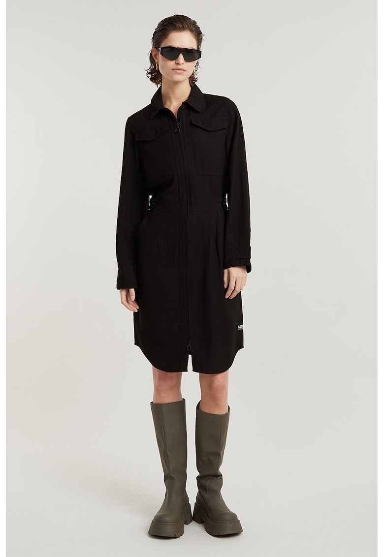 Рокля-риза с цип - Черен G-STAR