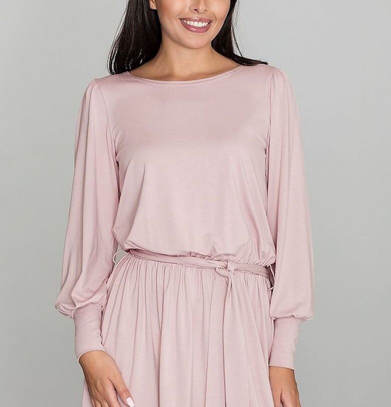 Рокля  розова - ежедневна - вискоза - Figl