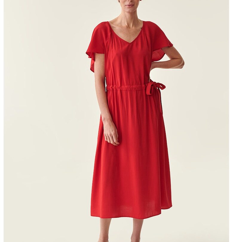 Рокля с връзки - Червен Tatuum