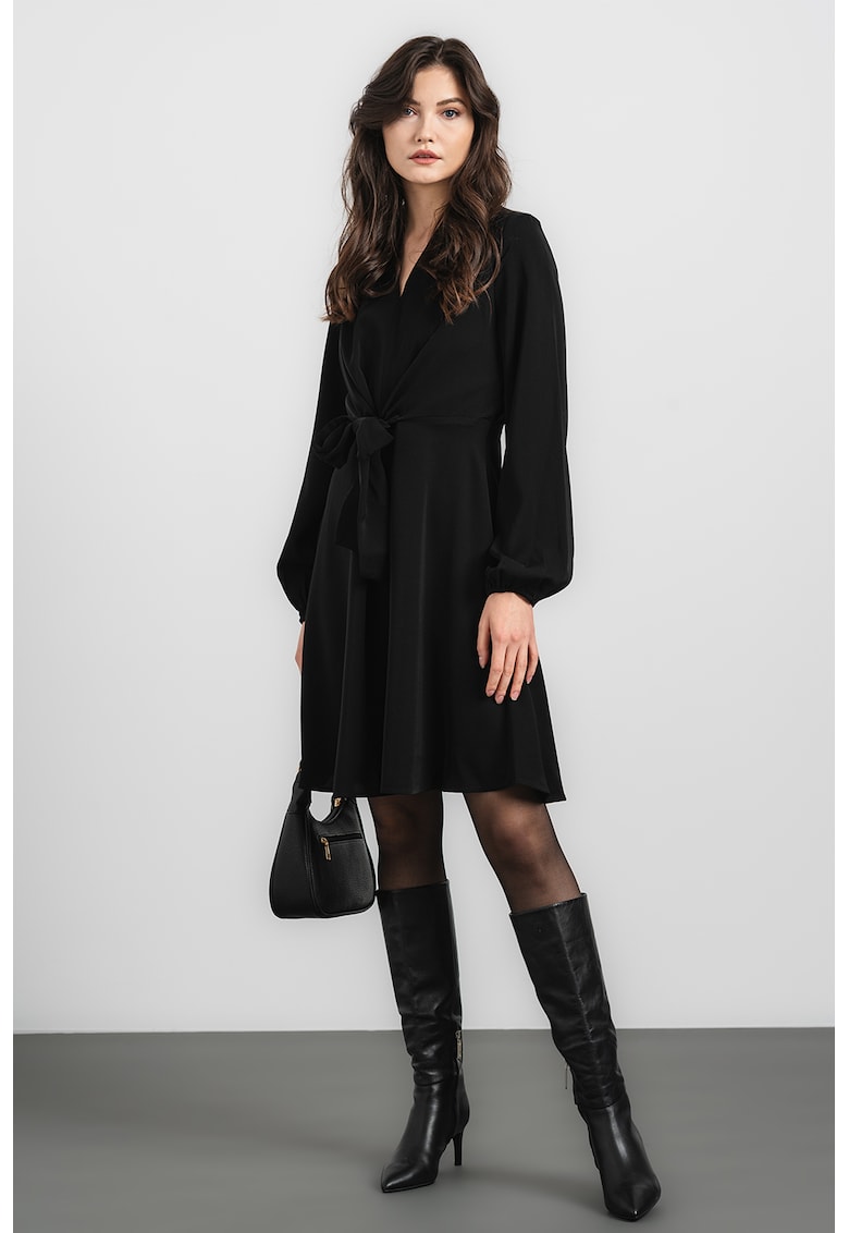 Рокля с възел - Черен DKNY