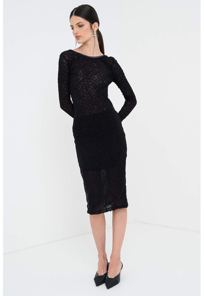 Рокля с гол гръб - Черен Pinko