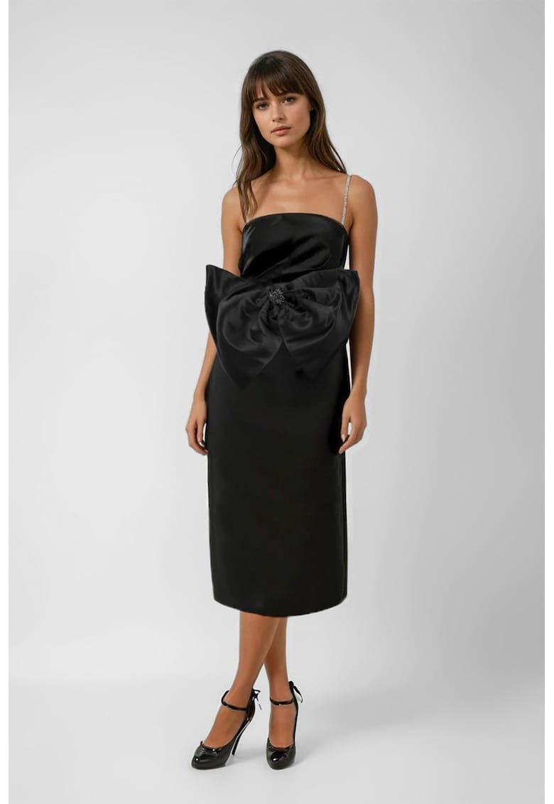 Рокля с голяма панделка - Черен Acob a porter