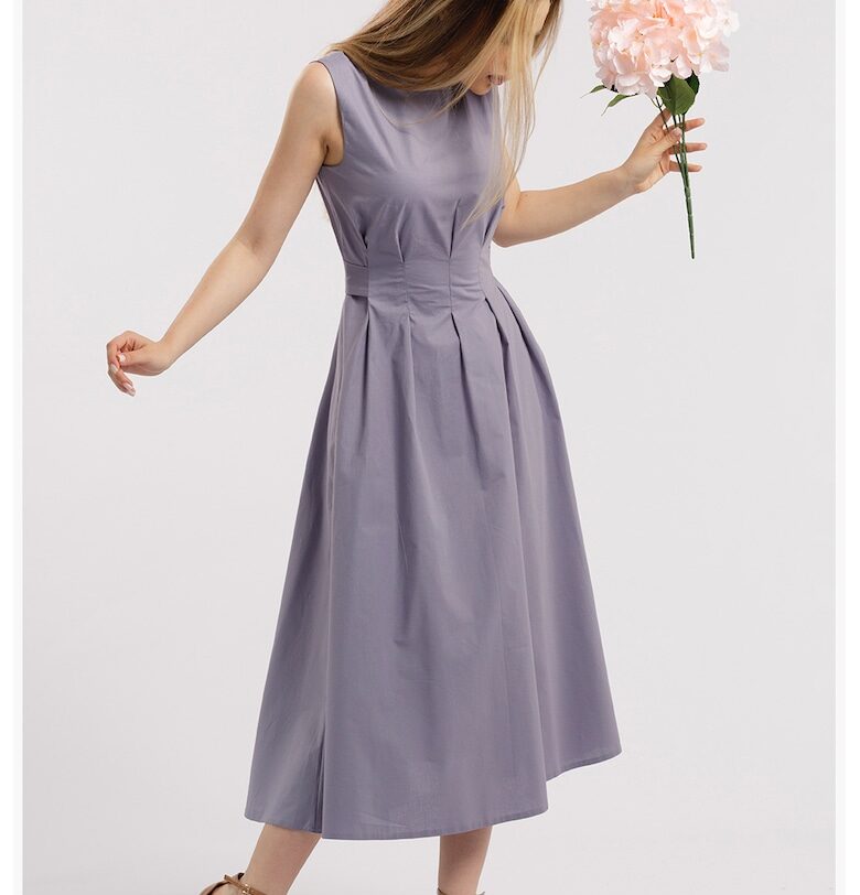 Рокля с джобове - Бледа лила CAMISSI